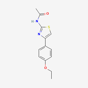 molecular formula C13H14N2O2S B6422014 N-[4-(4-ethoxyphenyl)-1,3-thiazol-2-yl]acetamide CAS No. 452925-09-6