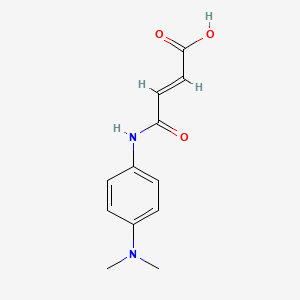 molecular formula C12H14N2O3 B6422019 (2E)-3-{[4-(dimethylamino)phenyl]carbamoyl}prop-2-enoic acid CAS No. 6957-55-7