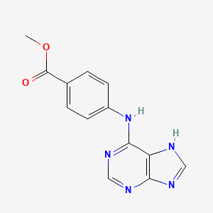 molecular formula C13H11N5O2 B6422048 methyl 4-[(9H-purin-6-yl)amino]benzoate CAS No. 6298-17-5