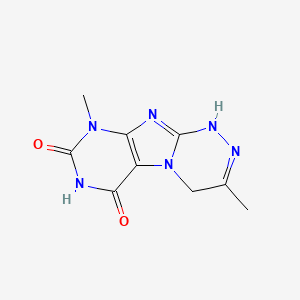 molecular formula C9H10N6O2 B6422114 3,9-dimethyl-1H,4H,6H,7H,8H,9H-[1,2,4]triazino[4,3-g]purine-6,8-dione CAS No. 81147-00-4
