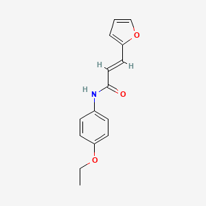 molecular formula C15H15NO3 B6422268 (2E)-N-(4-ethoxyphenyl)-3-(furan-2-yl)prop-2-enamide CAS No. 853349-19-6