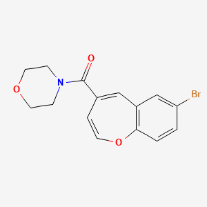 molecular formula C15H14BrNO3 B6422332 4-(7-bromo-1-benzoxepine-4-carbonyl)morpholine CAS No. 950285-39-9