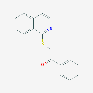 molecular formula C17H13NOS B6422400 2-(isoquinolin-1-ylsulfanyl)-1-phenylethan-1-one CAS No. 708976-61-8