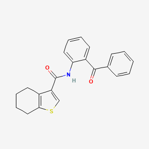 molecular formula C22H19NO2S B6422407 N-(2-benzoylphenyl)-4,5,6,7-tetrahydro-1-benzothiophene-3-carboxamide CAS No. 445017-82-3