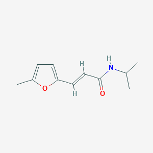 molecular formula C11H15NO2 B6422408 (2E)-3-(5-methylfuran-2-yl)-N-(propan-2-yl)prop-2-enamide CAS No. 39965-09-8