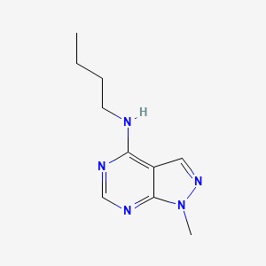 molecular formula C10H15N5 B6422412 N-butyl-1-methyl-1H-pyrazolo[3,4-d]pyrimidin-4-amine CAS No. 5401-48-9