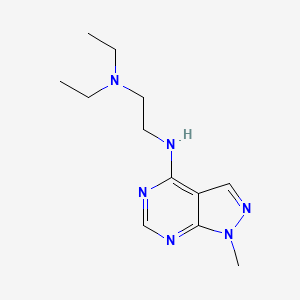 molecular formula C12H20N6 B6422426 N-[2-(diethylamino)ethyl]-1-methyl-1H-pyrazolo[3,4-d]pyrimidin-4-amine CAS No. 5417-97-0
