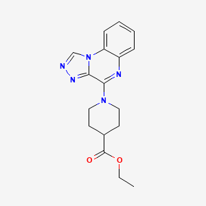molecular formula C17H19N5O2 B6422431 ethyl 1-{[1,2,4]triazolo[4,3-a]quinoxalin-4-yl}piperidine-4-carboxylate CAS No. 950258-26-1