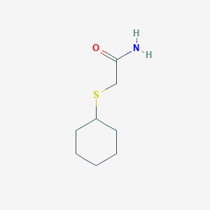 molecular formula C8H15NOS B6422467 2-(cyclohexylsulfanyl)acetamide CAS No. 718637-10-6