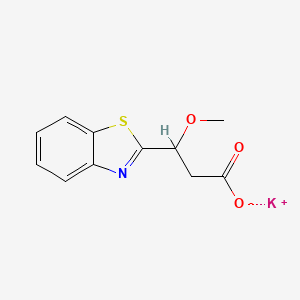 molecular formula C11H10KNO3S B6422537 potassium 3-(1,3-benzothiazol-2-yl)-3-methoxypropanoate CAS No. 474651-25-7