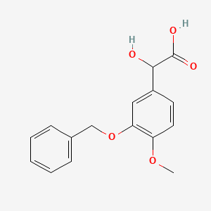molecular formula C16H16O5 B6422604 2-[3-(benzyloxy)-4-methoxyphenyl]-2-hydroxyacetic acid CAS No. 1015539-14-6