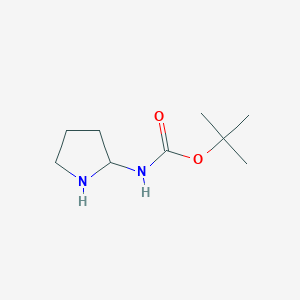 molecular formula C9H18N2O2 B064227 tert-Butyl pyrrolidin-2-ylcarbamate CAS No. 185693-00-9
