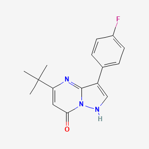 molecular formula C16H16FN3O B6422795 5-tert-butyl-3-(4-fluorophenyl)pyrazolo[1,5-a]pyrimidin-7-ol CAS No. 1015582-93-0