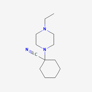 molecular formula C13H23N3 B6422822 1-(4-ethylpiperazin-1-yl)cyclohexane-1-carbonitrile CAS No. 1017407-39-4
