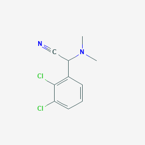 molecular formula C10H10Cl2N2 B6422827 2-(2,3-dichlorophenyl)-2-(dimethylamino)acetonitrile CAS No. 1017433-74-7