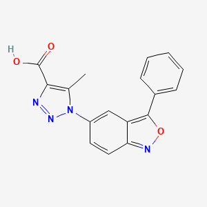 molecular formula C17H12N4O3 B6422834 5-methyl-1-(3-phenyl-2,1-benzoxazol-5-yl)-1H-1,2,3-triazole-4-carboxylic acid CAS No. 1017473-02-7