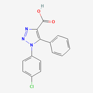 molecular formula C15H10ClN3O2 B6422839 1-(4-chlorophenyl)-5-phenyl-1H-1,2,3-triazole-4-carboxylic acid CAS No. 1017456-61-9