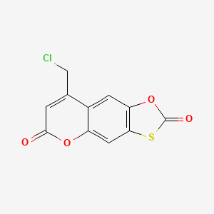 molecular formula C11H5ClO4S B6422885 8-(chloromethyl)-2H,6H-[1,3]oxathiolo[5,4-g]chromene-2,6-dione CAS No. 1011625-25-4