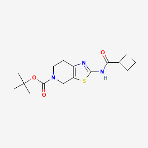 tert-butyl 2-cyclobutaneamido-4H,5H,6H,7H-[1,3]thiazolo[5,4-c]pyridine-5-carboxylate