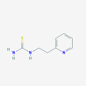 molecular formula C8H11N3S B064230 1-(2-(piridin-2-il)etil)tiourea CAS No. 180403-26-3