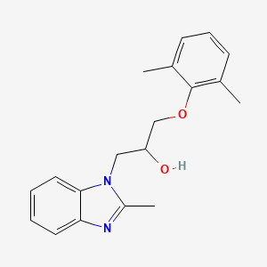 molecular formula C19H22N2O2 B6423195 1-(2,6-dimethylphenoxy)-3-(2-methyl-1H-1,3-benzodiazol-1-yl)propan-2-ol CAS No. 333437-16-4