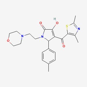 4-(2,4-dimethyl-1,3-thiazole-5-carbonyl)-3-hydroxy-5-(4-methylphenyl)-1-[2-(morpholin-4-yl)ethyl]-2,5-dihydro-1H-pyrrol-2-one