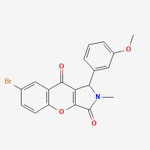 7-bromo-1-(3-methoxyphenyl)-2-methyl-1H,2H,3H,9H-chromeno[2,3-c]pyrrole-3,9-dione