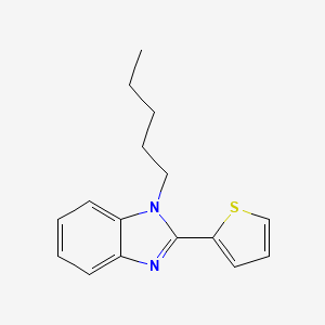 1-pentyl-2-(thiophen-2-yl)-1H-1,3-benzodiazole