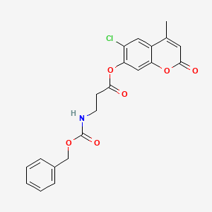 molecular formula C21H18ClNO6 B6423446 6-chloro-4-methyl-2-oxo-2H-chromen-7-yl 3-{[(benzyloxy)carbonyl]amino}propanoate CAS No. 313471-15-7