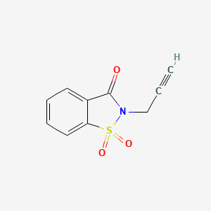 molecular formula C10H7NO3S B6423458 2-(prop-2-yn-1-yl)-2,3-dihydro-1lambda6,2-benzothiazole-1,1,3-trione CAS No. 41335-57-3