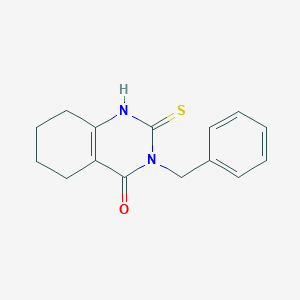 molecular formula C15H16N2OS B6423663 3-benzyl-2-sulfanylidene-1,2,3,4,5,6,7,8-octahydroquinazolin-4-one CAS No. 2549043-47-0