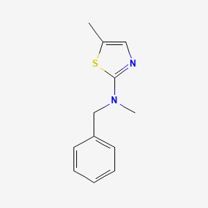 molecular formula C12H14N2S B6423684 N-benzyl-N,5-dimethyl-1,3-thiazol-2-amine CAS No. 1470065-39-4