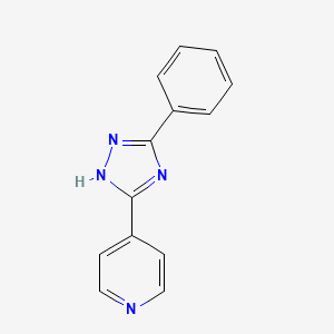 molecular formula C13H10N4 B6423700 4-(3-phenyl-1H-1,2,4-triazol-5-yl)pyridine CAS No. 23164-60-5