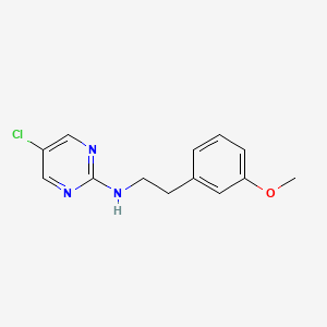 molecular formula C13H14ClN3O B6423727 5-chloro-N-[2-(3-methoxyphenyl)ethyl]pyrimidin-2-amine CAS No. 1919480-95-7