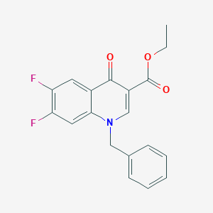 molecular formula C19H15F2NO3 B6423749 乙酸1-苄基-6,7-二氟-4-氧代-1,4-二氢喹啉-3-羧酸乙酯 CAS No. 214602-13-8