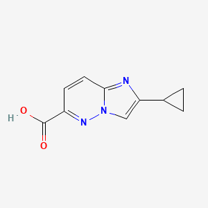 molecular formula C10H9N3O2 B6423750 2-cyclopropylimidazo[1,2-b]pyridazine-6-carboxylic acid CAS No. 1780819-87-5