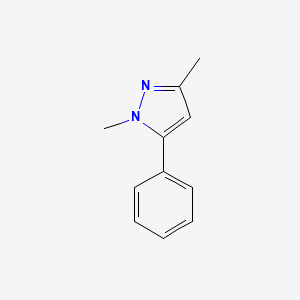 molecular formula C11H12N2 B6423803 1,3-dimethyl-5-phenyl-1H-pyrazole CAS No. 10250-58-5