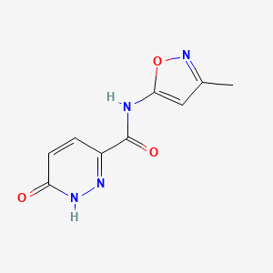 molecular formula C9H8N4O3 B6423813 N-(3-methyl-1,2-oxazol-5-yl)-6-oxo-1,6-dihydropyridazine-3-carboxamide CAS No. 1693986-96-7