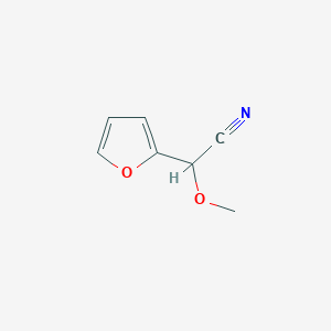 molecular formula C7H7NO2 B6423849 2-(furan-2-yl)-2-methoxyacetonitrile CAS No. 91658-43-4
