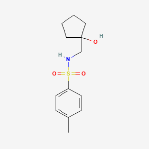 molecular formula C13H19NO3S B6423858 N-[(1-hydroxycyclopentyl)methyl]-4-methylbenzene-1-sulfonamide CAS No. 1027049-86-0
