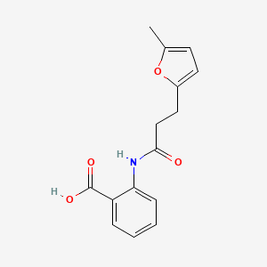 molecular formula C15H15NO4 B6423888 2-[3-(5-methylfuran-2-yl)propanamido]benzoic acid CAS No. 878683-25-1