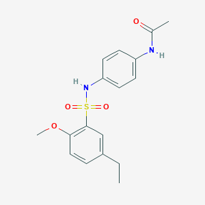 molecular formula C17H20N2O4S B6423891 N-[4-(5-ethyl-2-methoxybenzenesulfonamido)phenyl]acetamide CAS No. 1791147-80-2