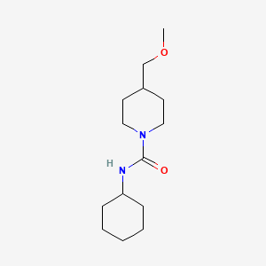 molecular formula C14H26N2O2 B6423905 N-cyclohexyl-4-(methoxymethyl)piperidine-1-carboxamide CAS No. 1707985-19-0
