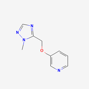 molecular formula C9H10N4O B6423961 3-[(1-methyl-1H-1,2,4-triazol-5-yl)methoxy]pyridine CAS No. 1565834-07-2