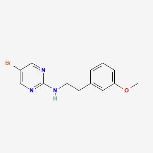 molecular formula C13H14BrN3O B6423991 5-bromo-N-[2-(3-methoxyphenyl)ethyl]pyrimidin-2-amine CAS No. 1992582-53-2