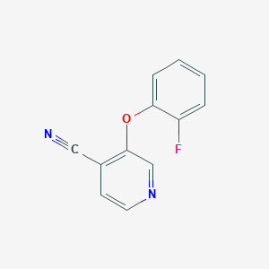 molecular formula C12H7FN2O B6424016 3-(2-fluorophenoxy)pyridine-4-carbonitrile CAS No. 1523090-60-9