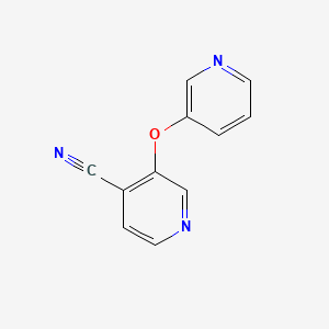 molecular formula C11H7N3O B6424022 3-(pyridin-3-yloxy)pyridine-4-carbonitrile CAS No. 1507697-25-7