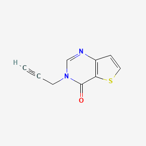 molecular formula C9H6N2OS B6424029 3-(prop-2-yn-1-yl)-3H,4H-thieno[3,2-d]pyrimidin-4-one CAS No. 1598345-44-8