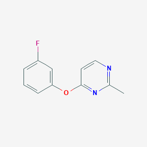 molecular formula C11H9FN2O B6424070 4-(3-fluorophenoxy)-2-methylpyrimidine CAS No. 2640944-05-2