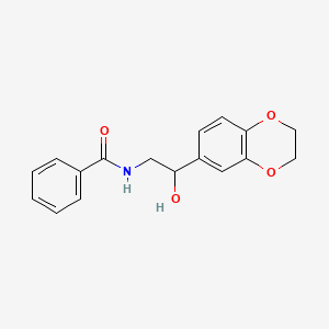 molecular formula C17H17NO4 B6424162 N-[2-(2,3-dihydro-1,4-benzodioxin-6-yl)-2-hydroxyethyl]benzamide CAS No. 1282419-55-9